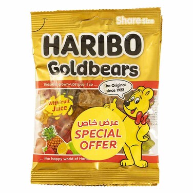 Haribo Goldbears Gummy, 80g Pack of 2