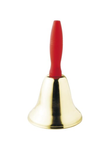 Smiffys 18 cm Christmas Bell - Gold