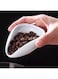 HOOPZOZA Ceramic Coffee Bean Weighing Tray Holding Tea Bath Salts Coffee Flour Raisins Nuts Tray Storage Container White (A-white)