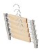 Pack of 5 Non-Slip Seamless Multi-Function Belt Clip Solid Wood Hook Hanger