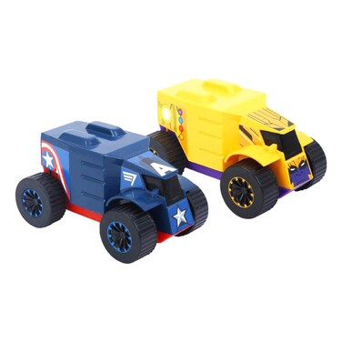 Skoodle Marvel Pull-Back Mightiest Trucks Toy Captain America and Thanos
