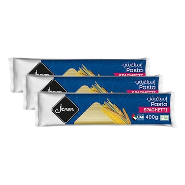 Jenan Spaghetti Pasta, 400g Pack of 3