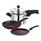 RK Royal Kitchen Pressure Cooker Frying Pan and Crepe Pan Set