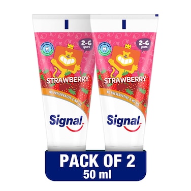 Signal Kids Toothpaste  Strawberry 50ml Pack of 2