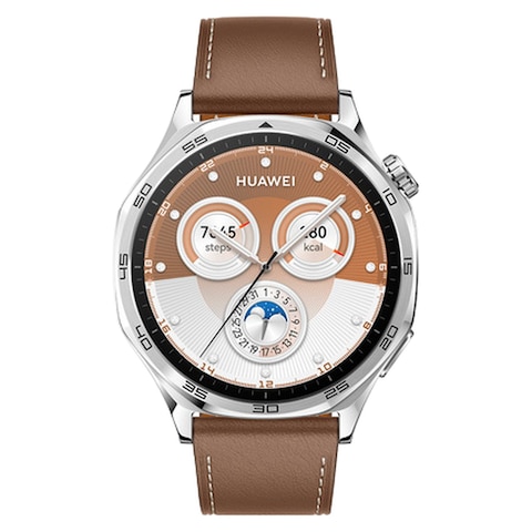 Huawei Watch GT5 Vili with Brown Composite Leather Strap