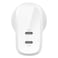 Belkin BoostCharge Dual USB-C Port Wall Charger with USB-C to USB-C Charging Cable, White