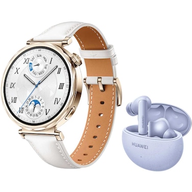 Huawei GT5 Smartwatch White 41mm and FreeBuds 5i Truly Wireless Bluetooth In-Ear Earbuds
