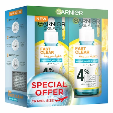Garnier SkinActive Fast Clear Booster Serum with Salicylic Acid 30ml+15ml