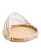 Large Food Cover With Base Beige 31centimeter
