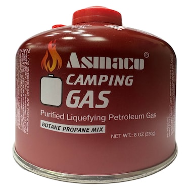 Asmaco Butane Propane Cartridge Camping Gas 230g