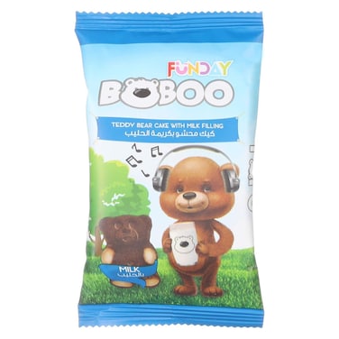 Boboo Teddy Bear Cake with Milk Filling, 32g