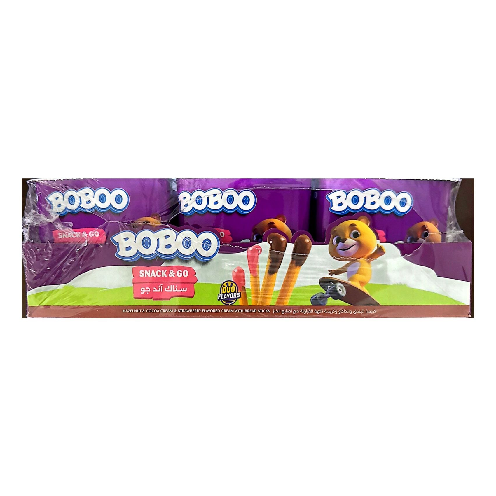 Buy Boboo Snack and Go Hazelnut and Cocoa Cream and Strawberry ...