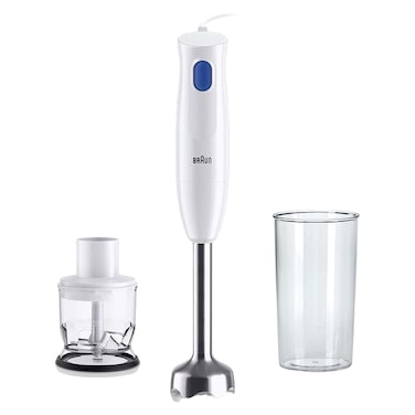 Braun MultiQuick 1 2-in-1 Hand Blender MQ 10.201M, 450 W, 1 Speed Control, White