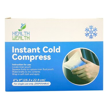 Health Wealth Instant Cold Pack Compress 6x9inch