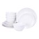 Shallow Dinner Set White 12 PCS