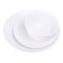 Shallow Dinner Set White 12 PCS