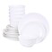 Shallow Dinner Set White 18 PCS