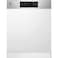 Electrolux Built in 60cm Semi Integrated Dishwasher, 13 Place Setting and 8 Programs, Inverter Motor, Advanced AirDry Technology, GlassCare and ExtraHygiene Program Made in Poland, EES47310IX