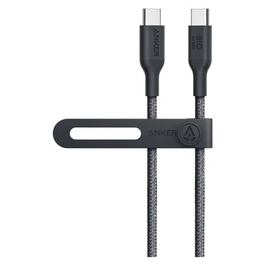 Anker Bio-Based Nylon Braided USB-C to USB-C Charging and Data Sync Cable Black 3ft