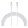 Aukey Circlet CC Nylon Braided USB-C To USB-C Data Sync And Charging Cable White 1.8m 60W
