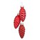 Ornament Pine Cone Display Box Red 6x3cm