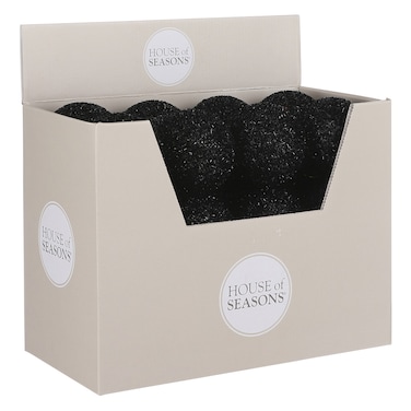 House of Seasons Unbreakable Bauble Display Box Black