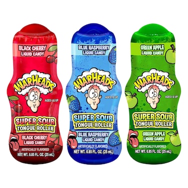 Warheads Super Sour Tongue Roller Assorted, 25ml