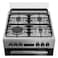 Beko 60x60cm Free Standing Combination Cooker(Gas Hob/Electric Oven), Full Safety, 4 High Efficiency Gas Burner(1 Wok), Cast Iron,FSM61330DXDSL(Inox)