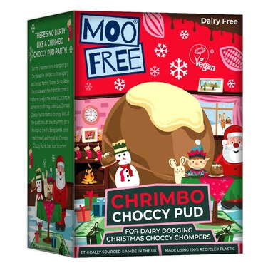 Moo Free Dairy Free Chrimbo Milk and White Choccy Pud Pudding 80g
