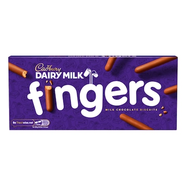 Cadbury Dairy Milk Fingers Milk Chocolate Biscuits 114g