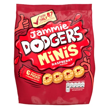Burtons Jammie Dodgers Minis Raspberry Flavour Biscuits 120g
