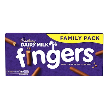 Cadbury Dairy Milk Fingers Milk Chocolate Biscuits 189g