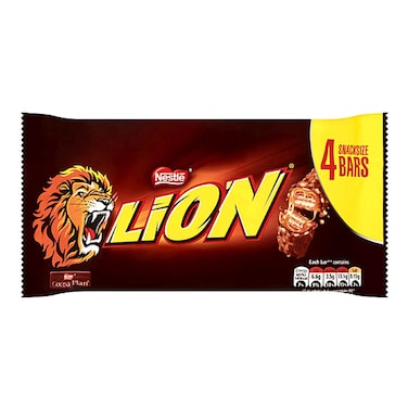 Nestle Lion Milk Chocolate Bar Multipack 4 Bars 168g
