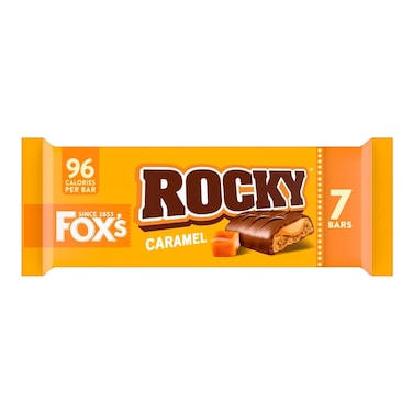 Fox's Rocky Caramel Milk Chocolate Bars 7 Bars 136.5g