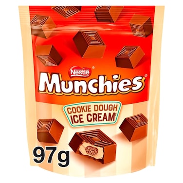 Nestle Munchies Cookie Dough Ice Cream Chocolate Pouch 97g