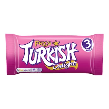 Fry&rsquo;s Turkish Delight Mini Bars 3 Bars 153g