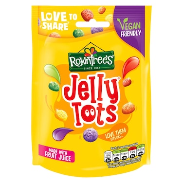 Rowntree's Jelly Tots Sweets Sharing Bag 150g