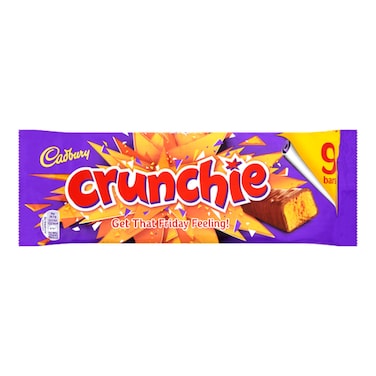 Cadbury Crunchie Chocolate Bar 9 Bars 234.9g