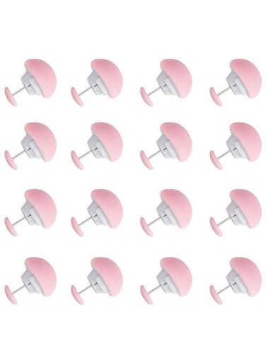 16 Pcs Pink Mushroom Duvet Clips, Non-Slip with Buttons