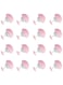 16 Pcs Pink Mushroom Duvet Clips, Non-Slip with Buttons
