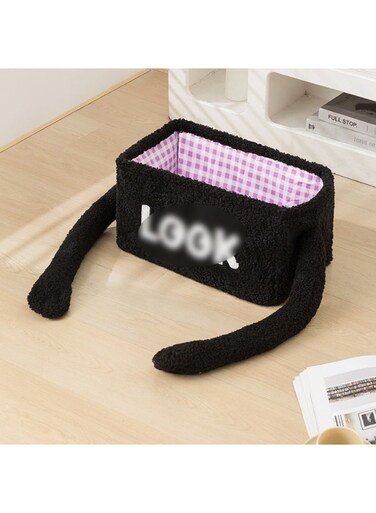 &atilde;&euro;Cute Cartoon Storage Basket&atilde;&euro;&lsquo;Coral Fleece Material Bedroom Living Room Storage Bin Kids Toy Organizer   Large Capacity Portable   Easy Storage Neat &amp; Tidy   Soft Skin-Friendly Fun Design   Multi-Purpose Storage Household Organizer