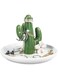 Oasisgalore Cactus Ring Holder for Jewelry - Ceramic Jewelry Tray Rings/Bracelets/Earrings/Trinket Organizer Display for Women Teen Girls