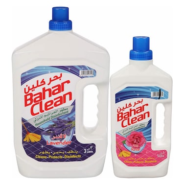 Bahar Clean Household Disinfectant Lavender and Rose 3L+1L