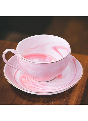 Designed Fade-Proof Comfortable Grip Cup And Saucer