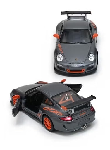 Porsche 911 GT3 RS Die Cast Metal Doors Openable Pull Back Action Toy car