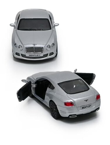 2012 Bentley Continental GT Speed Car Die Cast Metal Doors Openable Pull Back Action Toy