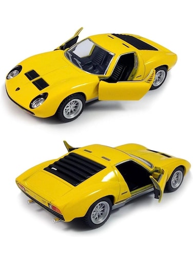 1971 Lamborghini Miura P400 SV Die Cast Metal Doors Openable Pull Back Action Toy car