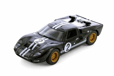 1966 FORD GT40 MKII Die Cast Metal Doors Openable Pull Back Action Toy Car