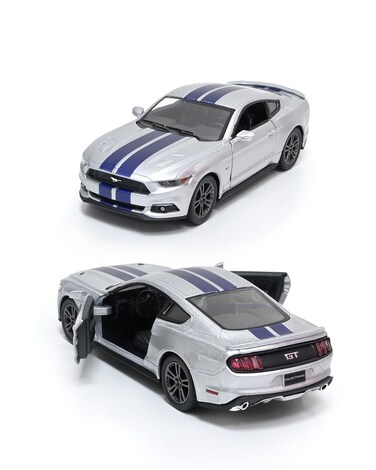 Ford Mustang GT 1/38 Scale Die Cast Metal Doors Openable Pull Back Action Toy Car