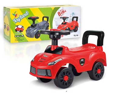 Toy Land Kids Foot to Floor Ride on Push Car for Toddlers with Saftey Backest